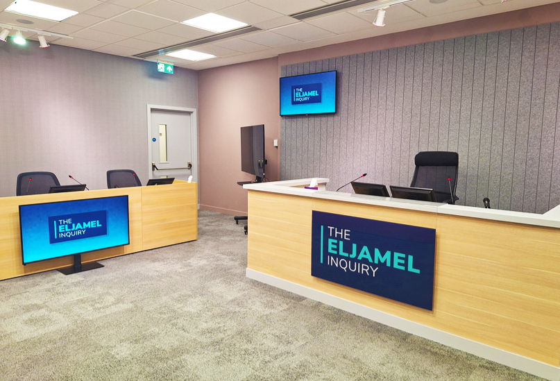The Eljamel Inquiry's hearing suite